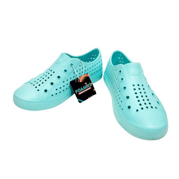 Skechers Foamies Mint Perforated Slip-On Shoes kids Lightweight size 2 - Picture 8 of 15